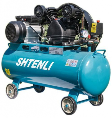 Воздушный электрический компрессор Shtenli 80-2 BELT PRO