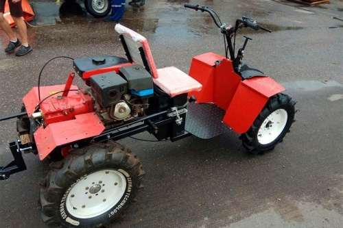 Передний рулевой адаптер для переделки мотоблока в минитрактор